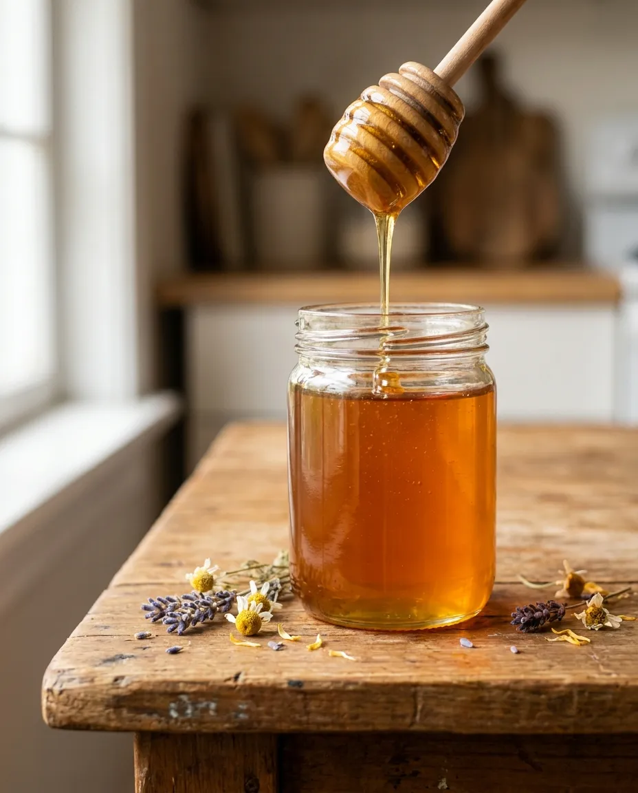 Jar of Apiary & Co. Wildflower Reserve honey